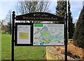 Information board at Sanders Park, Bromsgrove, Worcs