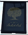 Sign for the British Oak