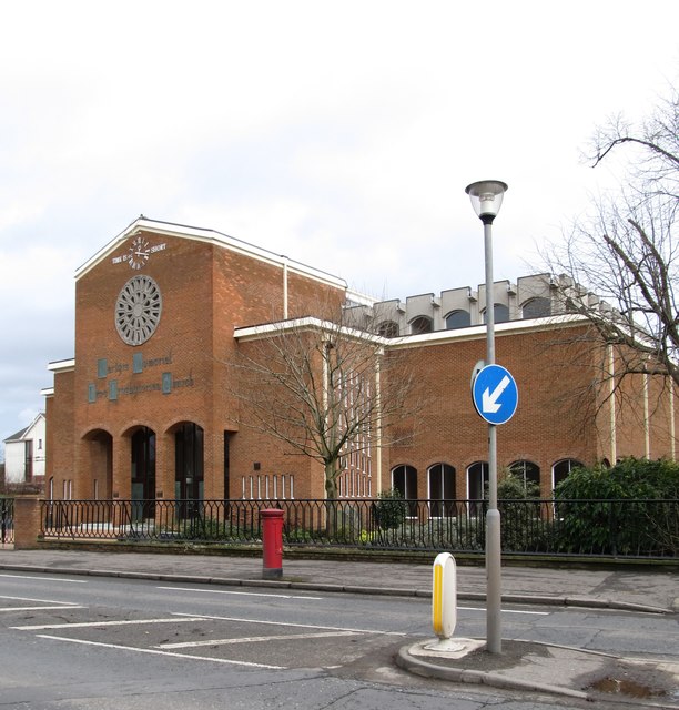 The front of the Martyrs' Memorial Free Presbyterian Church, Ravenhill Road