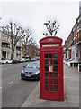 TQ2582 : Telephone box on Elgin Avenue by David Anstiss