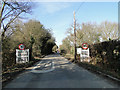 Belstead speed restriction signs on entering the village