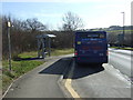 Bus stop and shelter on Moss Way