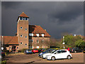 Hail approaching Birnbeck Road