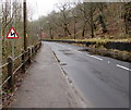 Bends ahead on the A4107, Cymmer