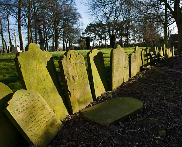 Gravestones, Beeford churchyard