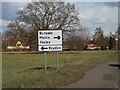 TM0877 : Roadsign on the A143 Bury Road by Geographer