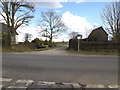 TM0875 : Entrance to Hill House & byway to the A143 Bury Road by Geographer