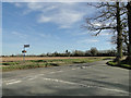 Road junction near Manor Cottages