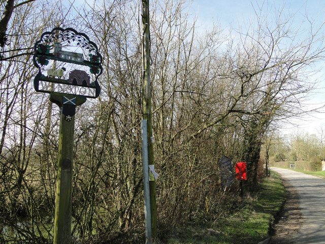 Winston village sign and postbox © Adrian S Pye :: Geograph Britain and ...