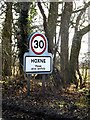 TM1777 : Hoxne Village Name sign by Geographer