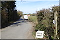 Bridleway and farmhouse at Place Farm