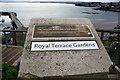 Plaque at the Royal Terrace Gardens, Torquay