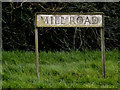 Mill Road sign