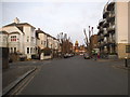 Crouch Hall Road looking towards the tower