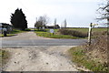 Byway reaches Ripley Lane and continues as a bridleway