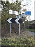 TM3071 : Roadsign on the B1117 by Geographer