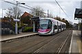 Departing tram at Soho Benson Road