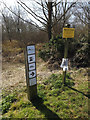 SU5766 : Signs next to the Kennet & Avon Canal by Geographer