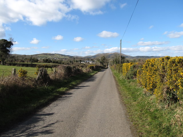 View north along Whitefort Road,... © Eric Jones :: Geograph Ireland