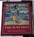 Sign for the Junction Inn,  Oldham