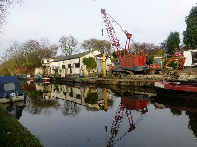 Boatyard On The Leeds-Liverpool Canal