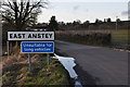 North Devon : Road & East Anstey Sign