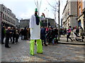 H4572 : Stilt walker, St Patrick's Day 2015, Omagh by Kenneth  Allen