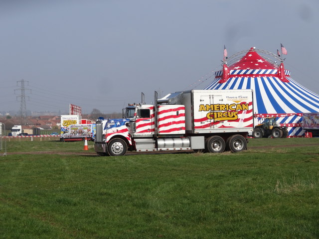 The circus is on the Ketch field