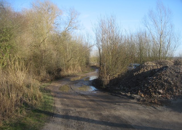 Track by the gravel pits