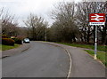 Danescourt railway station name sign, Cardiff