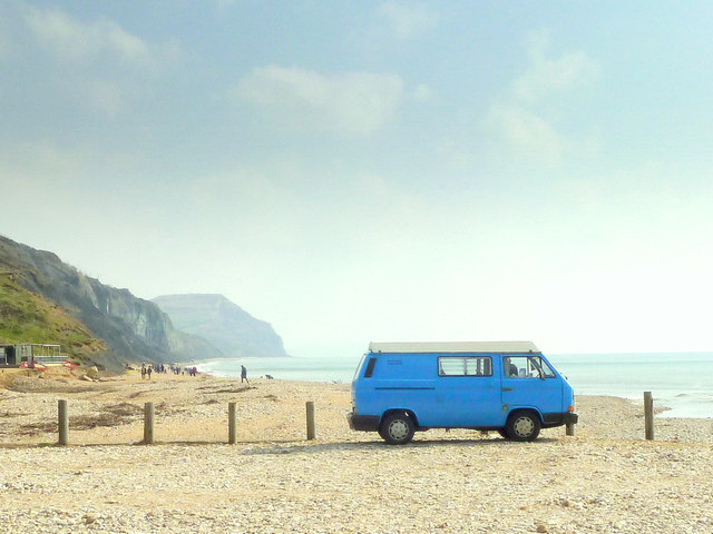 VW Campervan at Charmouth