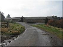 NT4863 : Long low farm building at Leaston by M J Richardson