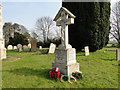 Kirton War Memorial in the churchyard