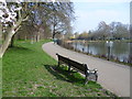 Path by West Lake in Clissold Park