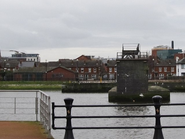 The remnants of McConnell's Weir on the Lagan
