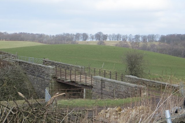 Railway over bridge, Sandilands © Richard Webb :: Geograph Britain and ...