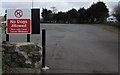 No Dogs Allowed sign at the entrance to the Quins ground, Pembroke Dock