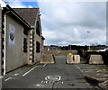 Massive blocks across a disused car park entrance, Pembroke Dock