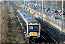 J3775 : Train, Sydenham, Belfast (March 2015) by Albert Bridge