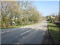 SJ4746 : B5069 (Wrexham Road) at Cuddington Heath by Jeff Buck