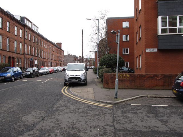 The Sandhurst Road junction on Fitzroy Avenue