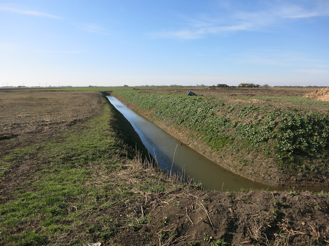 Ditch by the former railway line