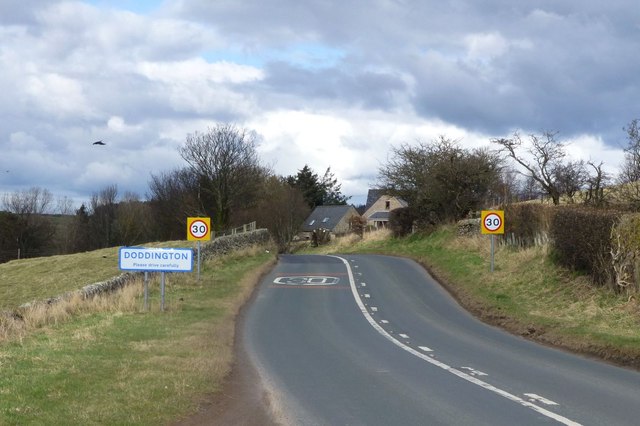Approach to Doddington village