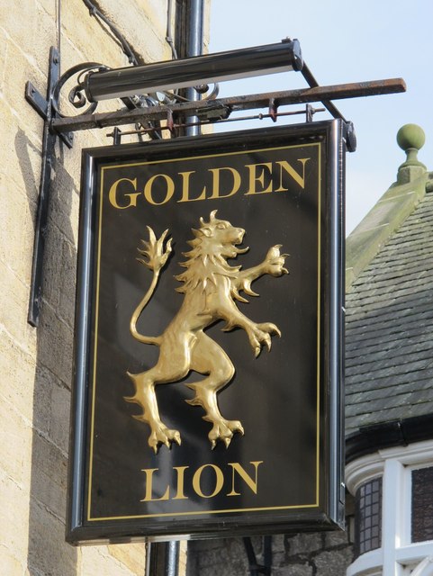 Sign for The Golden Lion