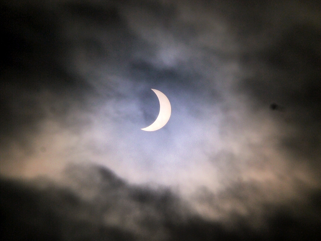 Partial Solar Eclipse, North Manchester 9.49am