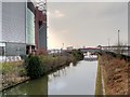SJ8096 : Bridgewater Canal, Old Trafford Stadium by David Dixon