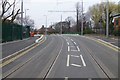 SK5538 : Tram tracks complete over Clayton Bridge by David Lally