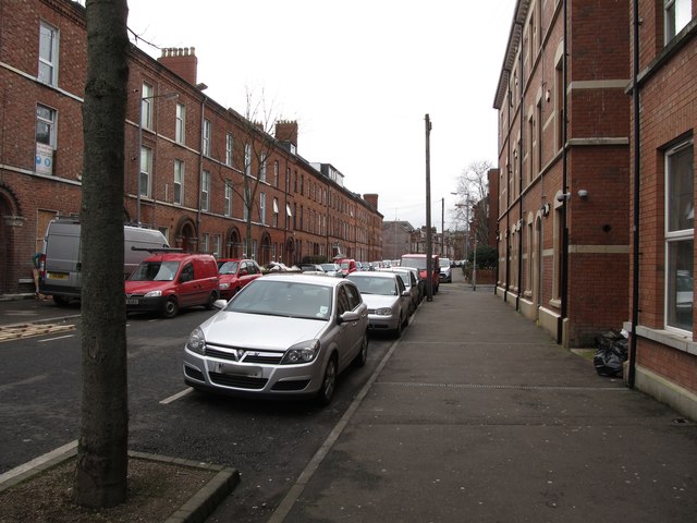 View west along Fitzroy Avenue, Belfast