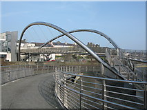 SH2482 : Celtic Gateway Bridge, Holyhead by G Laird