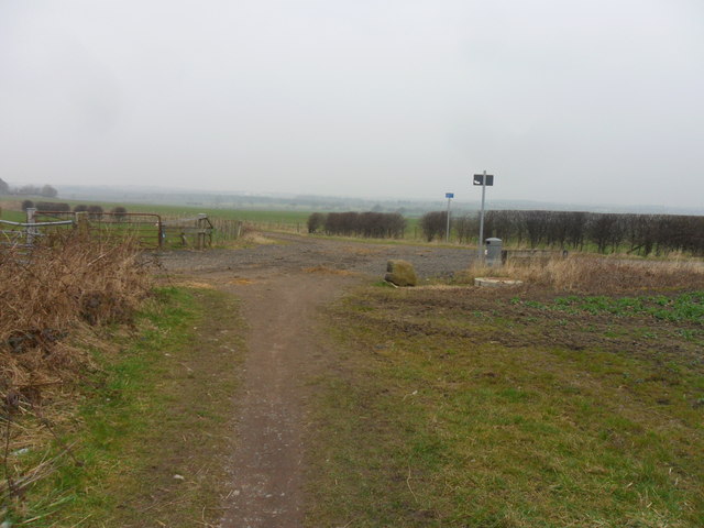 Intersection of Bridleway with Burradon Waggonway
